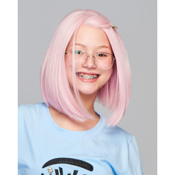 Alternative view of Sweetly Pink Childrens Wig