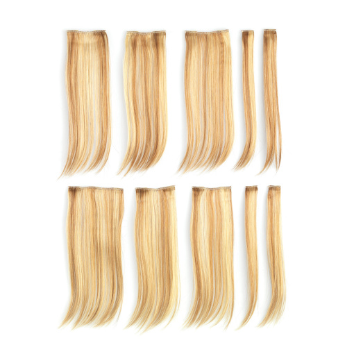 10pc Straight Human Hair Extension Kit - 51cm - Image 3