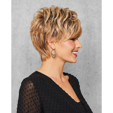 Alternative view of Full Fringe Pixie Wig