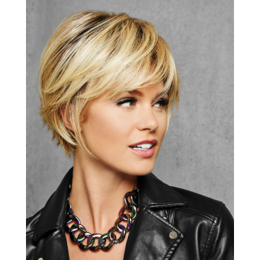 Alternative view of Textured Fringe Bob Wig