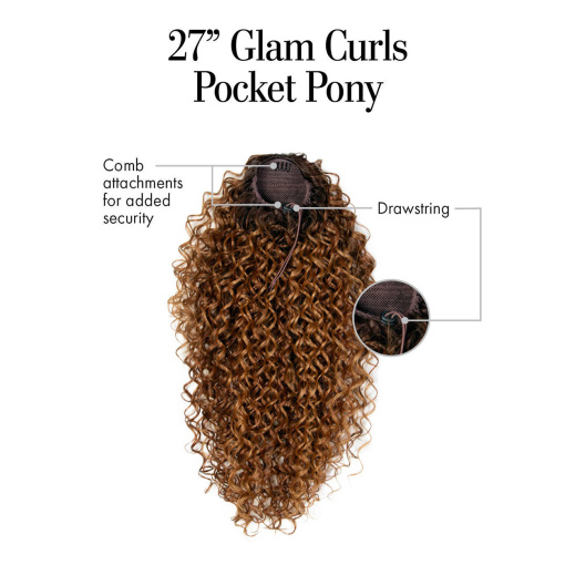 Glam Curls Pony - 69cm - Image 4